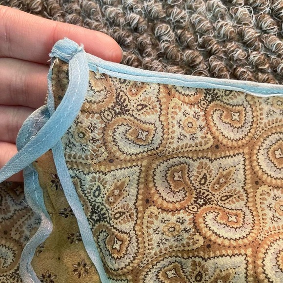 Y2k vintage silk floral ruffle trim faux wrap skirt ASO Gilmore Girls - Picture 5 of 7